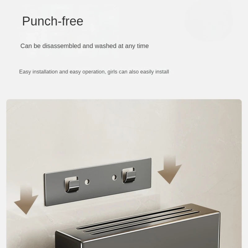 Wall-Mounted Knife and Utensil Organizer
