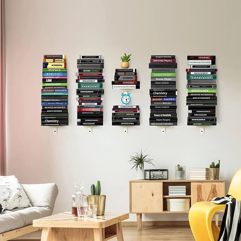 Metal Modern Bookcase Shelf for Home Storage - 16x13x31cm
