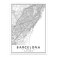 Minimalist Decorative Wall Map Wall Print
