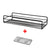 Metal Modern Bookcase Shelf for Home Storage - Wall-Mounted
