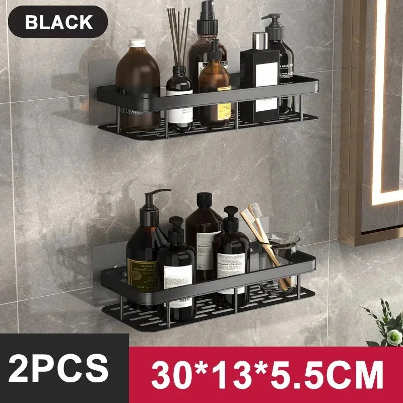 Wall-Mounted Bathroom Storage Shelf