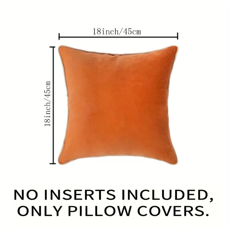 Velvet Decorative Pillow Cover - 45x45cm