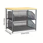 Tall Pantry Pull-Out Storage Basket - Multi-Layer