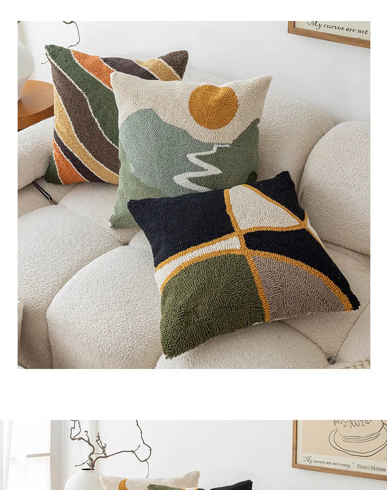 Geometric Decorative Pillow Cover - 45x45