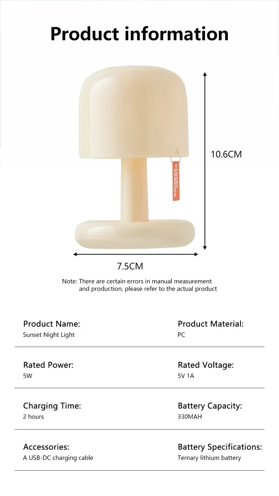Sunset Glow Mini Table Lamp