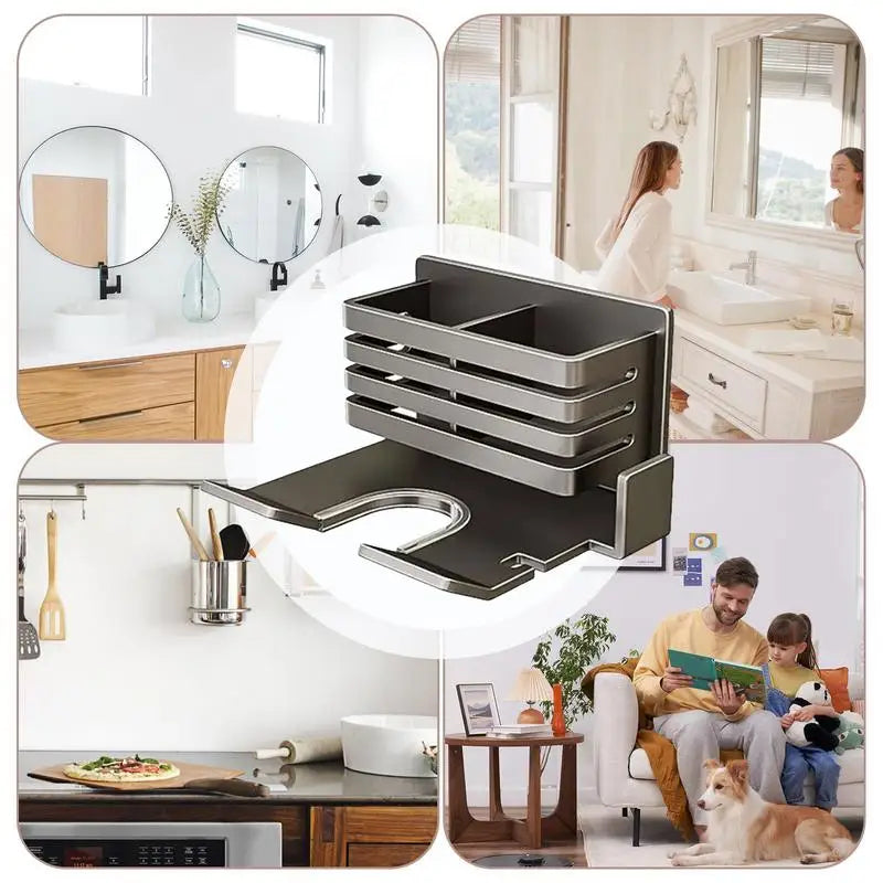 Over-Toilet Storage Shelf for Bathroom Essentials - Wall-Mounted