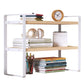 Wood Tiered Desktop Bookshelf for Daily Organization
