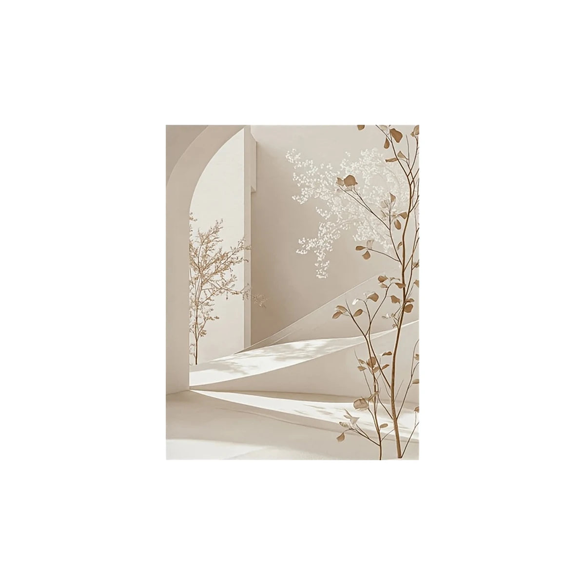 Minimalist Arch Landscape Canvas Wall Print