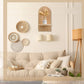 Wood Boho Floating Nursery Shelf for Books and Decor