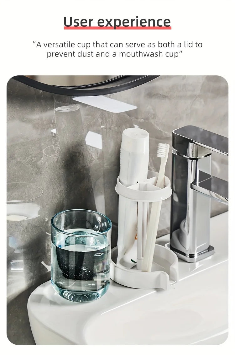 Bathroom Vanity Organizer with Toothbrush Holder