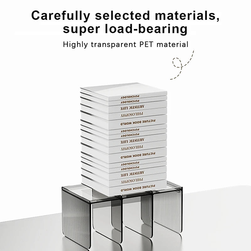 Clear Desktop Bookends for Books and Files