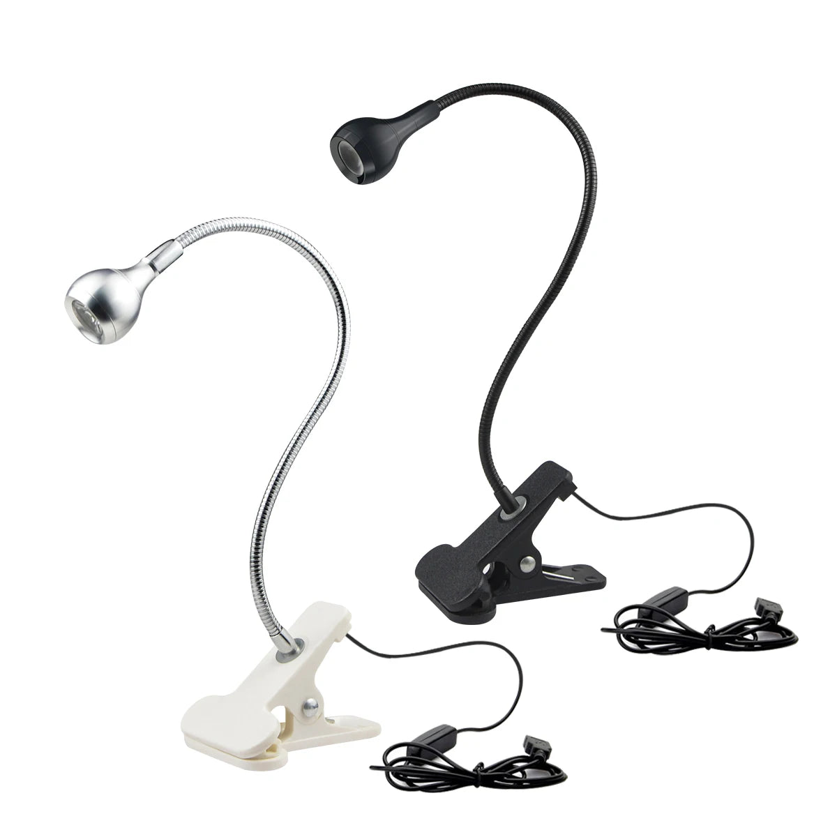Clip-On Reading Light with Flexible Neck