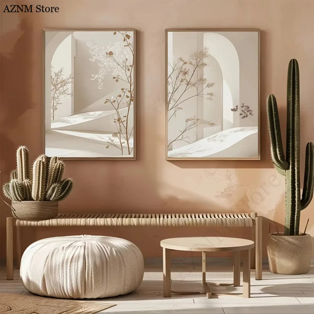 Minimalist Arch Landscape Canvas Wall Print