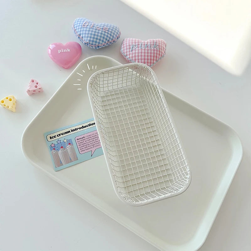 Metal Desktop Organizer Basket - Desktop