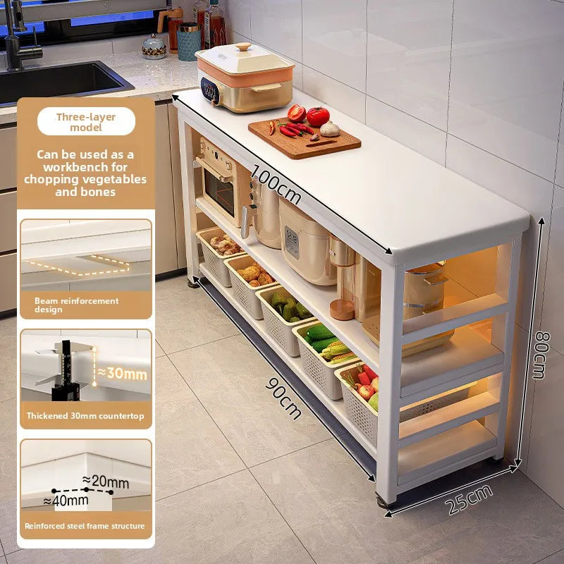 Countertop Microwave Storage Shelf
