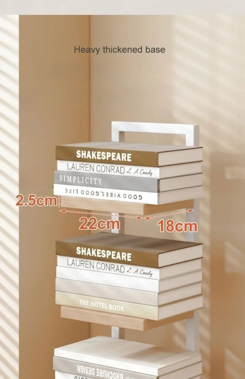 Wood Modern Bookcase Shelf for Home Storage