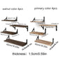 Wood Floating Wall Shelf for Display and Storage