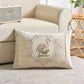Embroidered Chenille Lumbar Pillow Cover