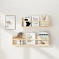 Wood Floating Nursery Shelf for Books and Decor