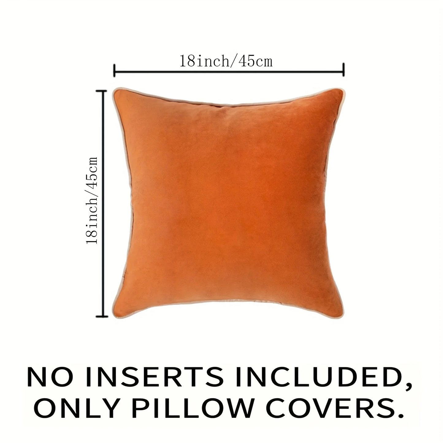 Velvet Decorative Pillow Cover - 45x45cm