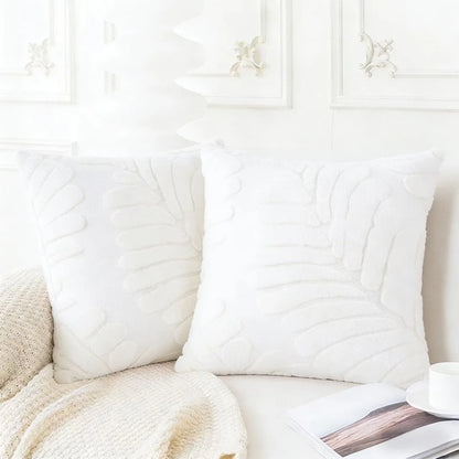 Plush Faux Fur Pillow Cover - Woven