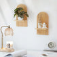 Wood Boho Floating Nursery Shelf for Books and Decor