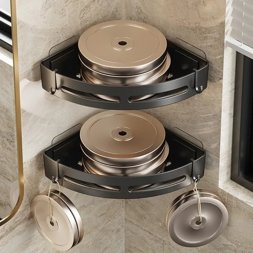 No-Drill Corner Shower Shelf Organizer