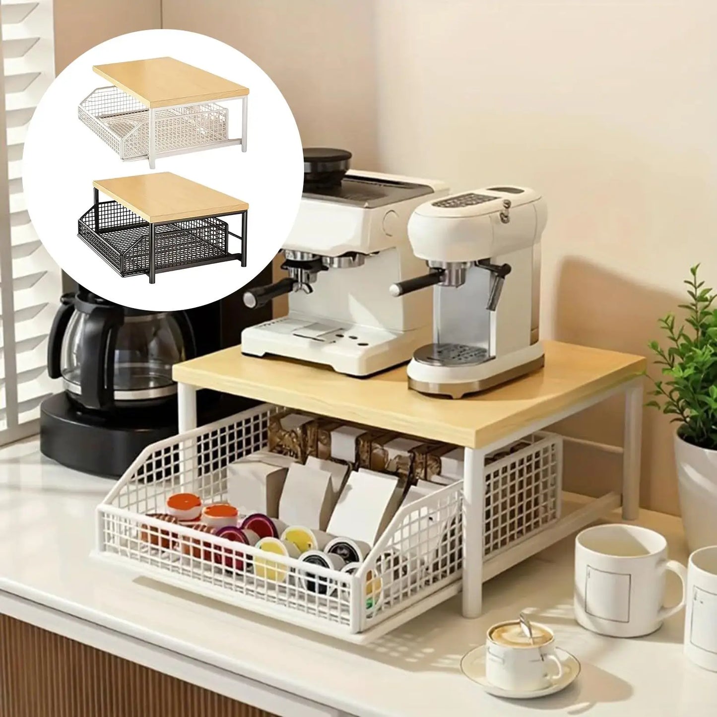 Countertop Microwave Storage Shelf - Microwave
