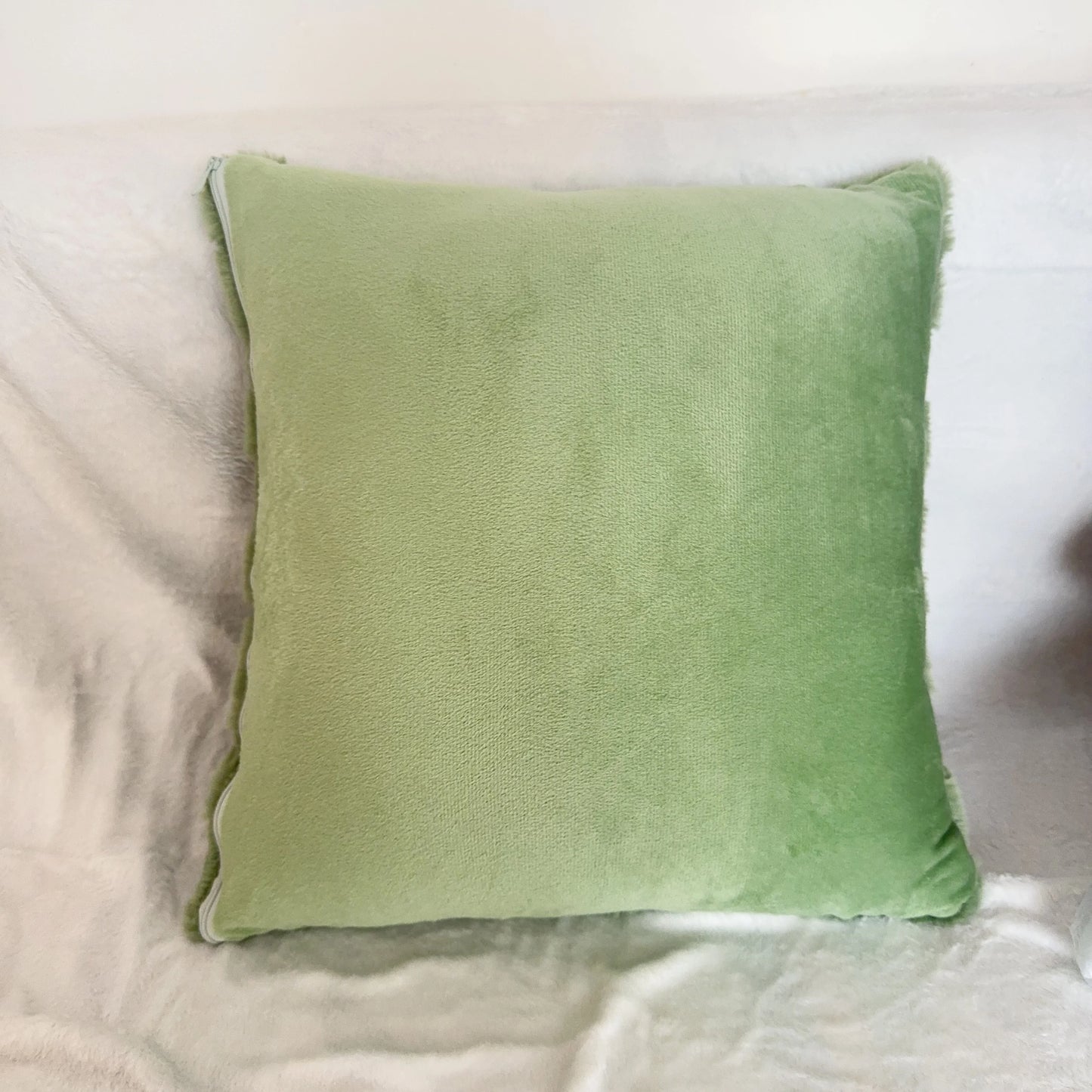 Plush Faux Fur Pillow Cover - Woven