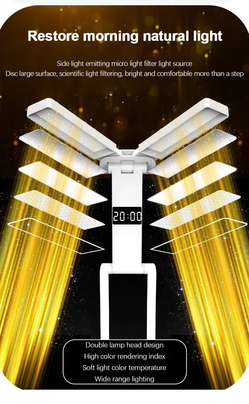 Foldable LED Reading Lamp with USB Charging - Foldable
