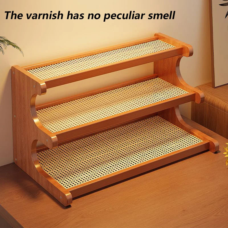 Bamboo Corner Bookcase for Home Storage and Display