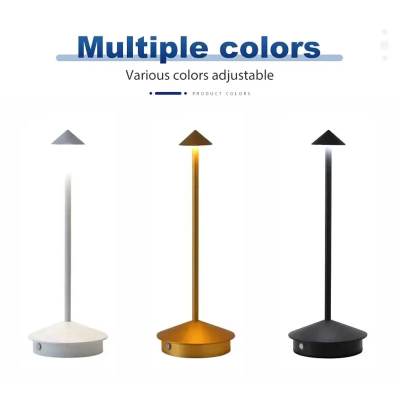Cordless Touch Table Lamp with Adjustable Brightness - Cordless