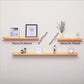 Wood Floating Wall Shelf for Display and Storage - Wall-Mounted